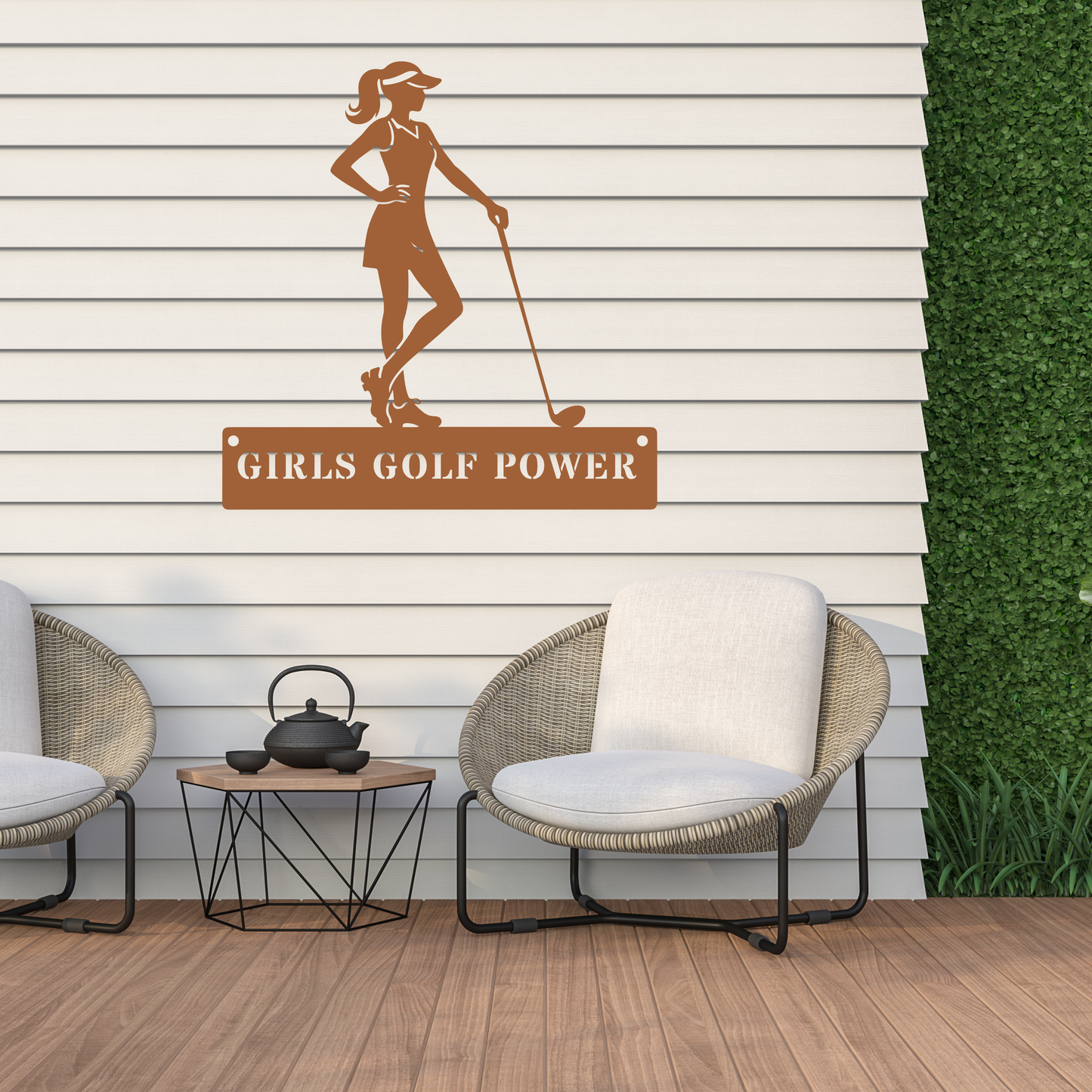 Girls Golf Power Wall Sign – Women’s Golf Art