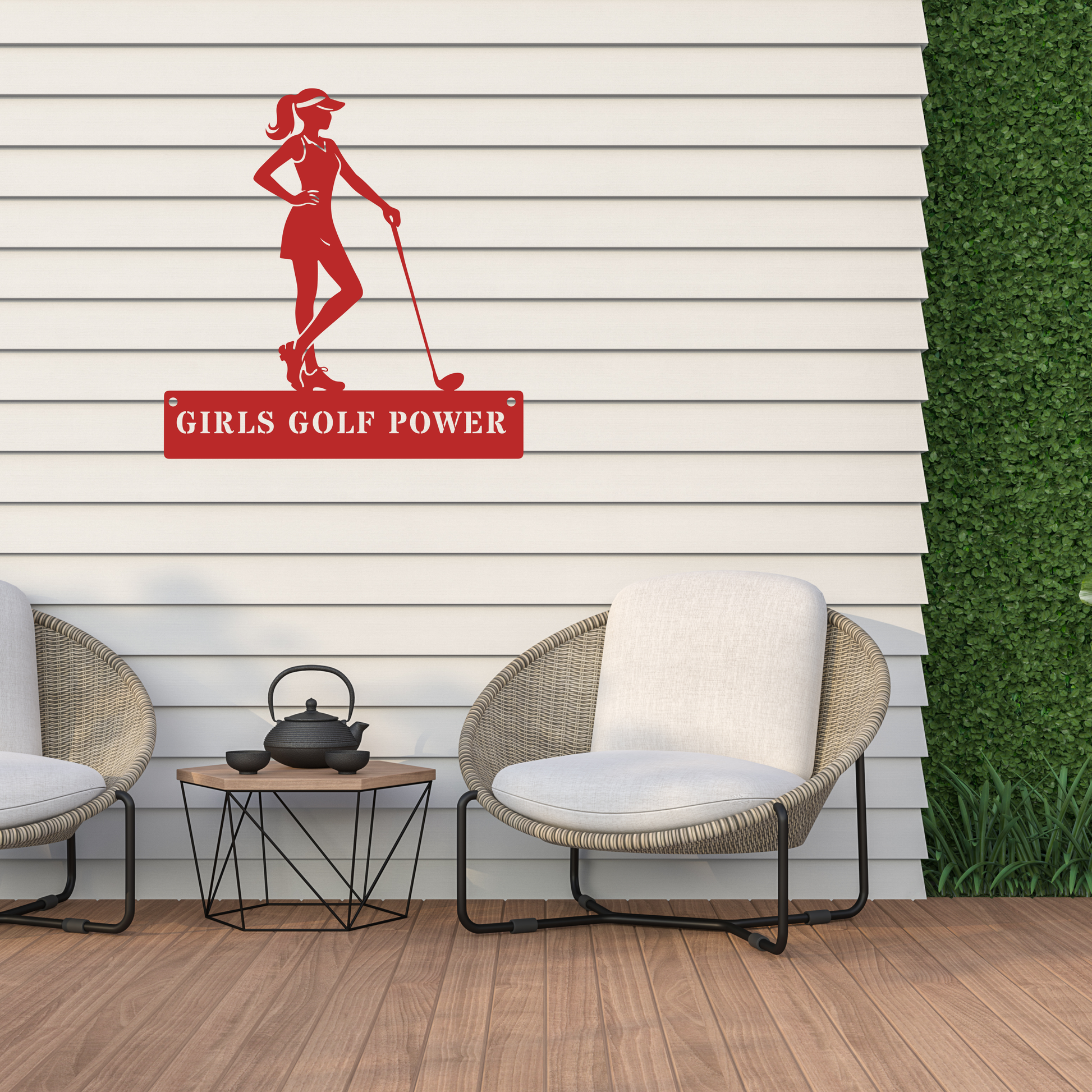 Girls Golf Power Wall Sign – Women’s Golf Art