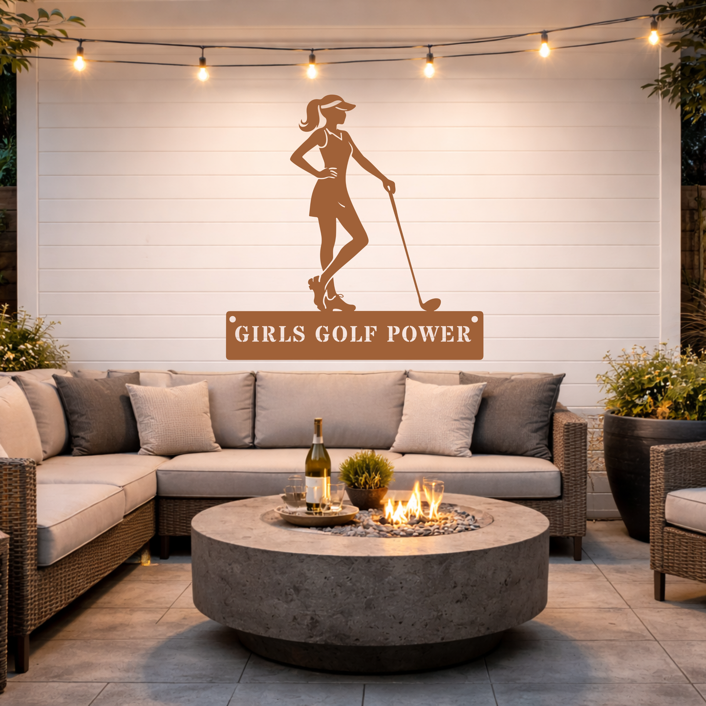 Girls Golf Power Wall Sign – Women’s Golf Art