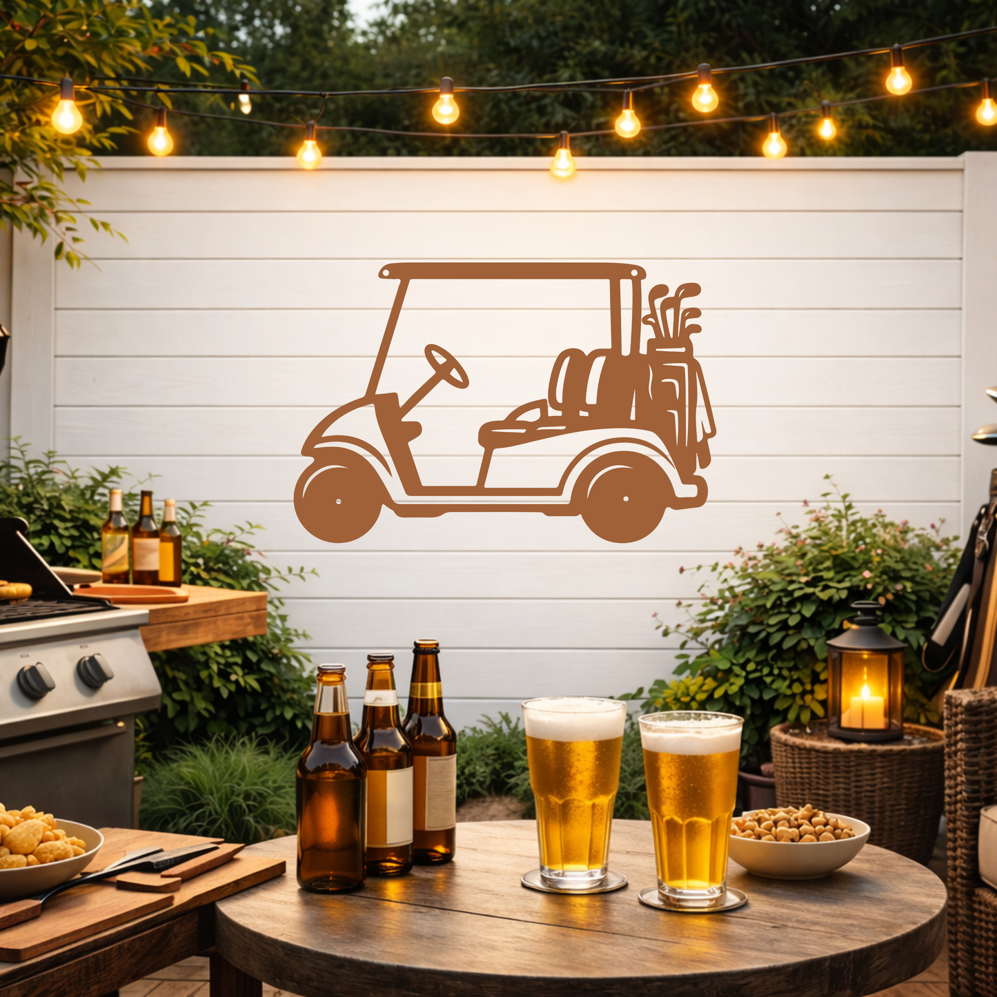 Golf Cart Parking Only Metal Sign