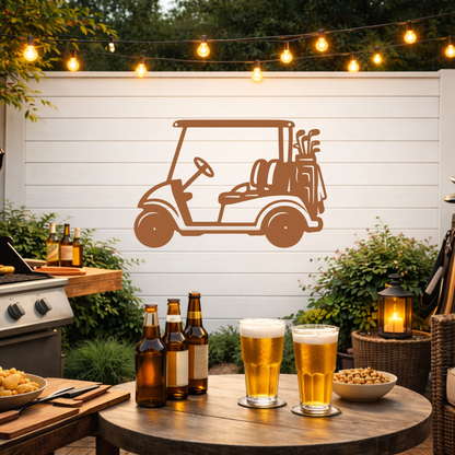 Golf Cart Parking Only Metal Sign