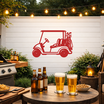 Golf Cart Parking Only Metal Sign