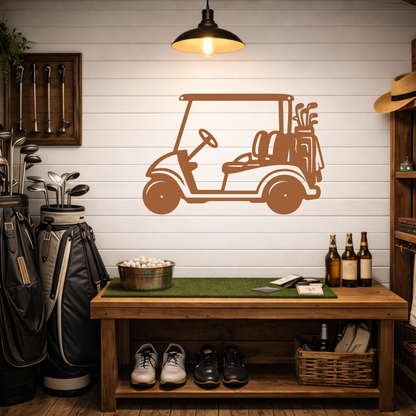 Golf Cart Parking Only Metal Sign
