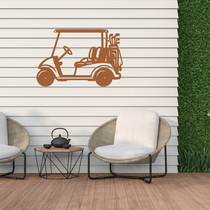 Golf Cart Parking Only Metal Sign