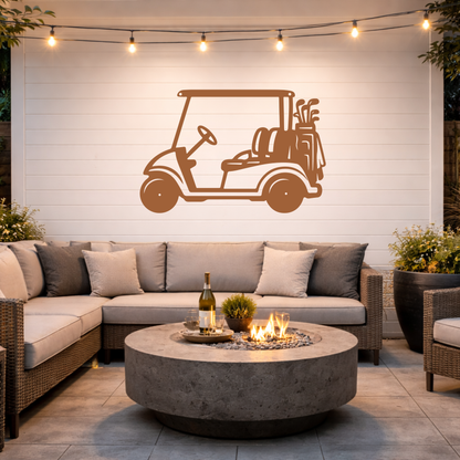 Golf Cart Parking Only Metal Sign