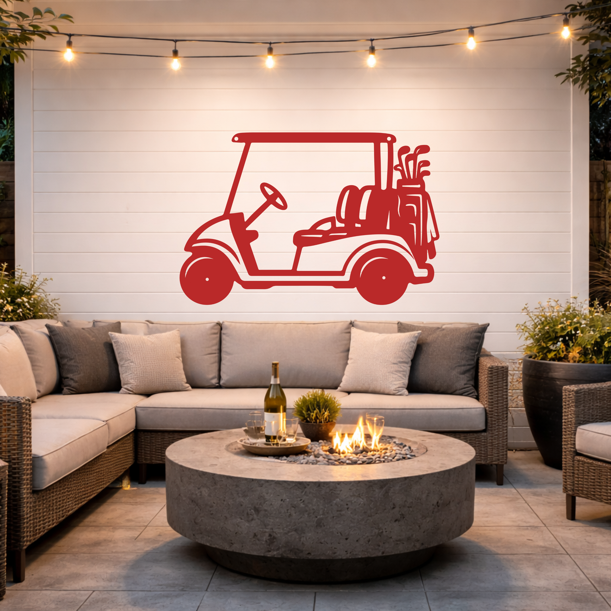 Golf Cart Parking Only Metal Sign
