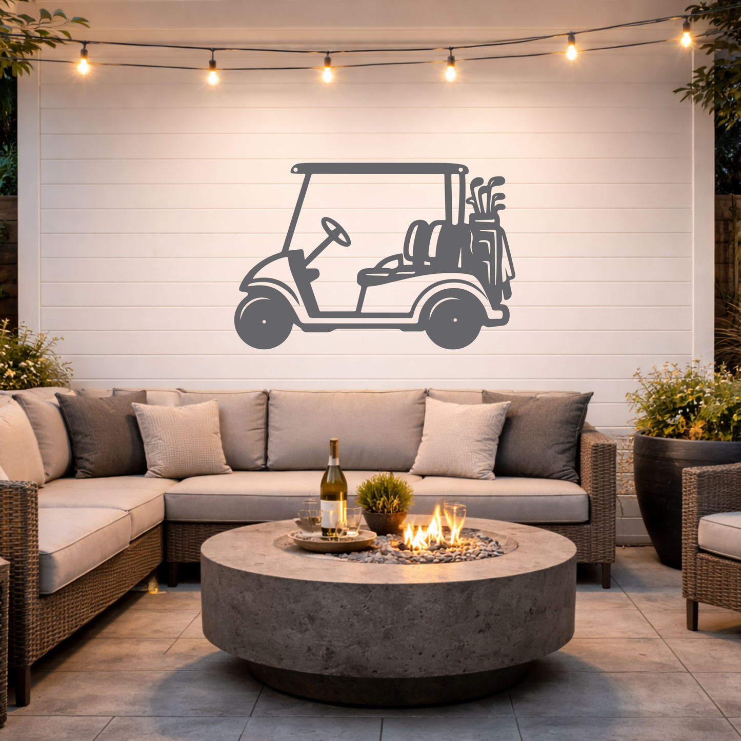 Golf Cart Parking Only Metal Sign