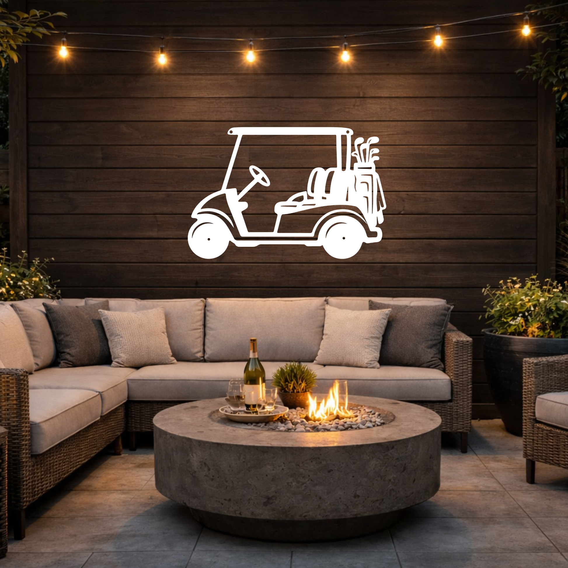 Golf Cart Parking Only Metal Sign