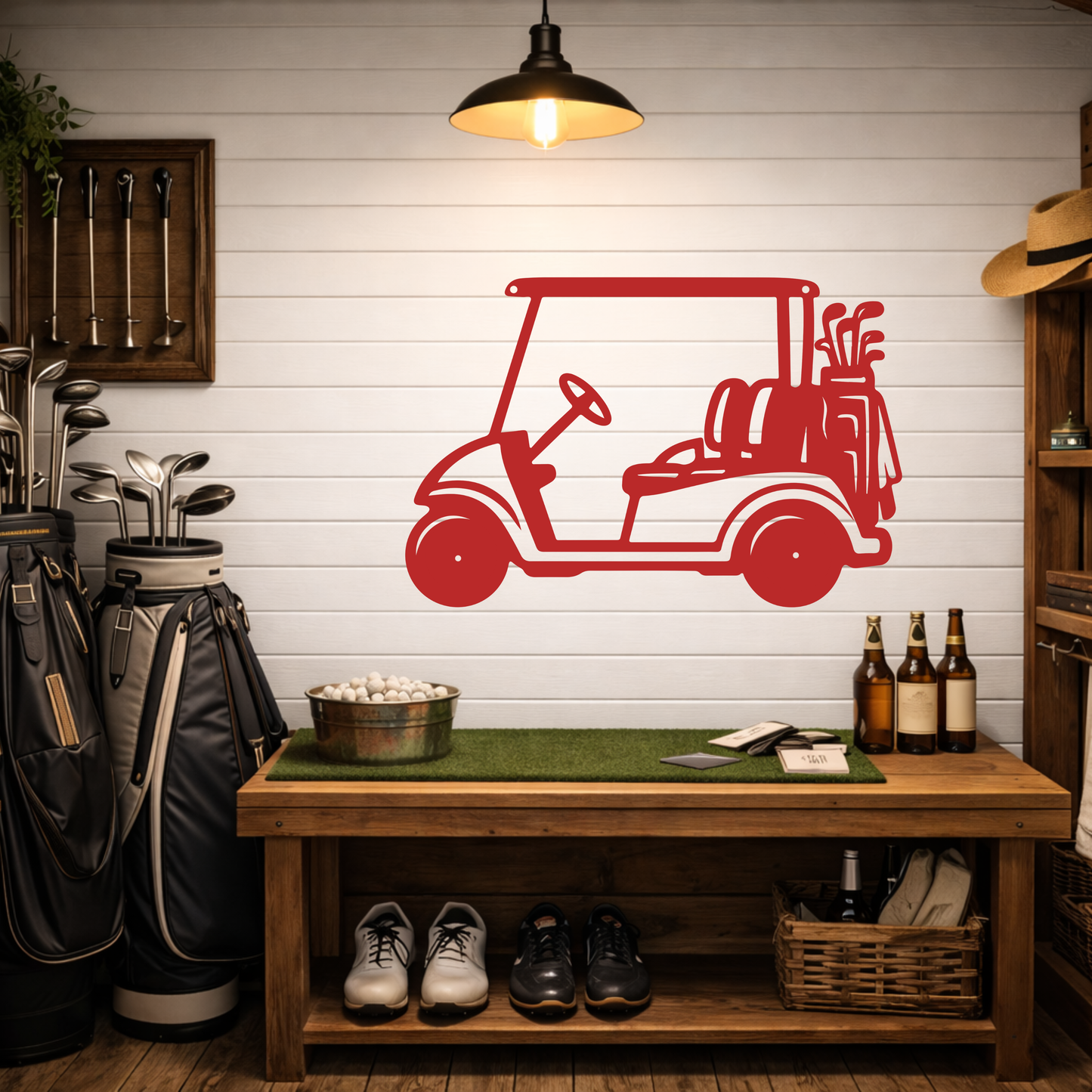 Golf Cart Parking Only Metal Sign