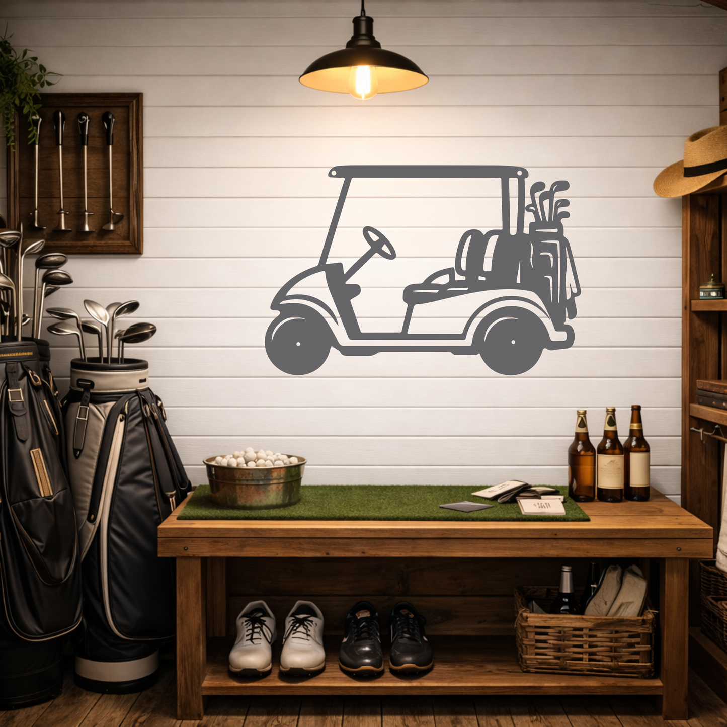 Golf Cart Parking Only Metal Sign