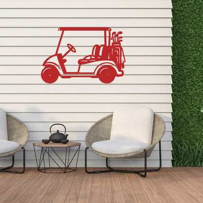 Golf Cart Parking Only Metal Sign