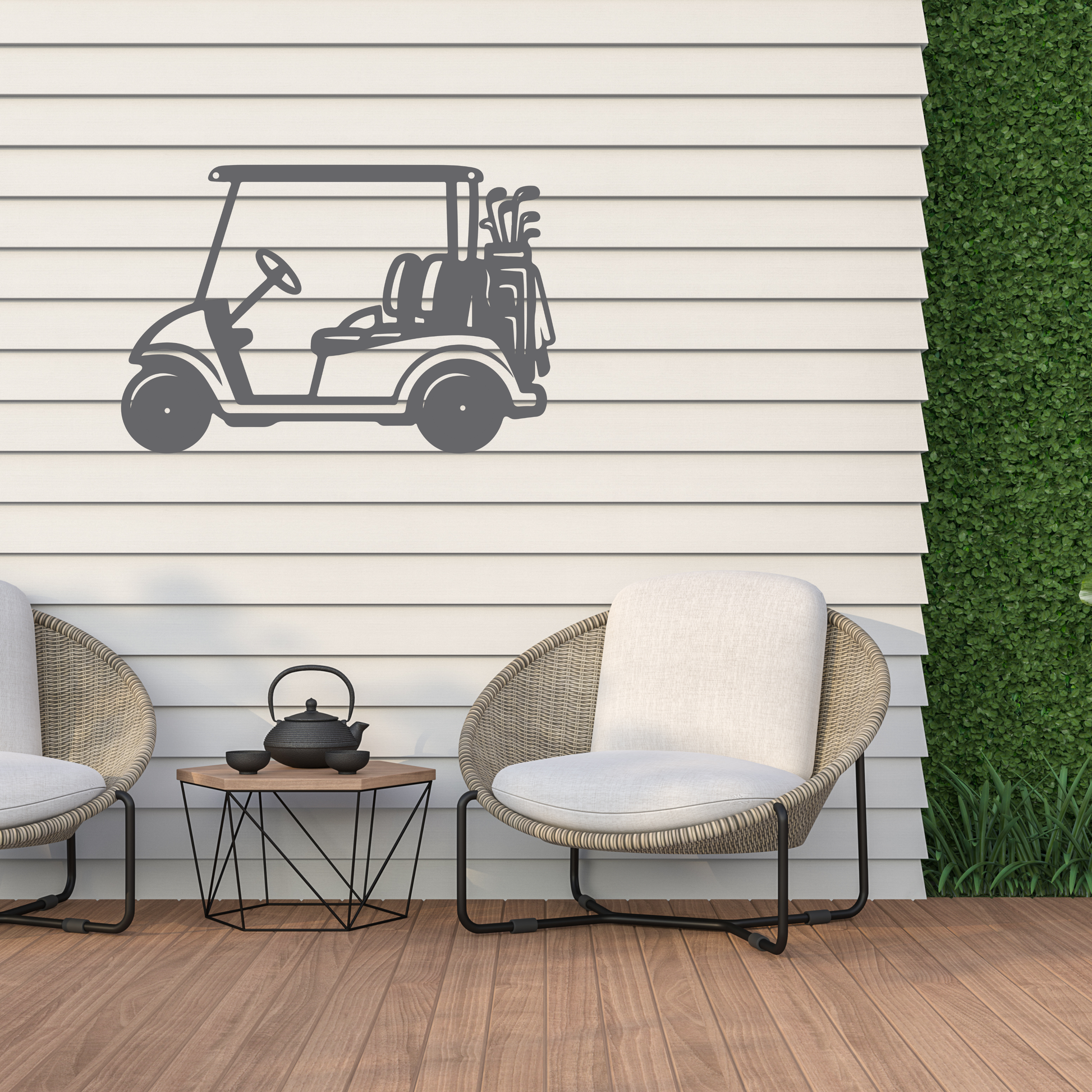 Golf Cart Parking Only Metal Sign