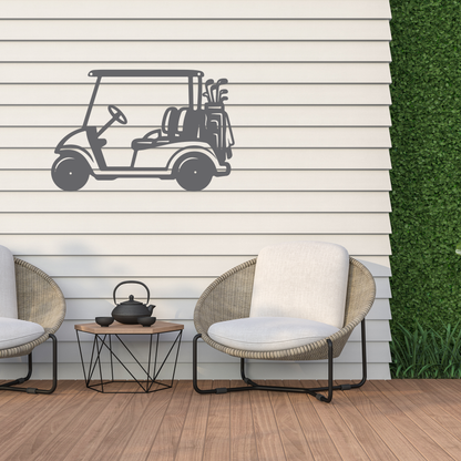 Golf Cart Parking Only Metal Sign