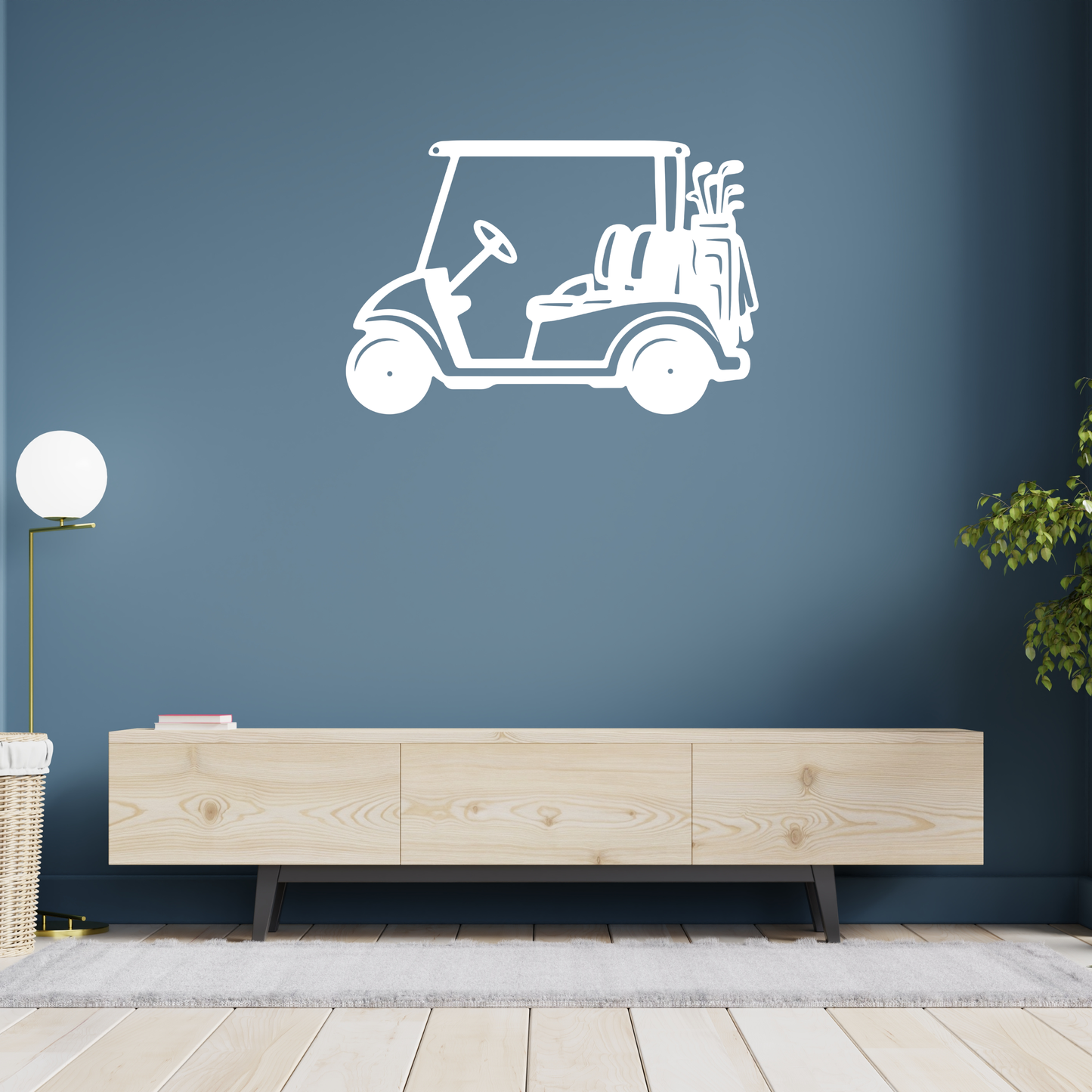 Golf Cart Parking Only Metal Sign