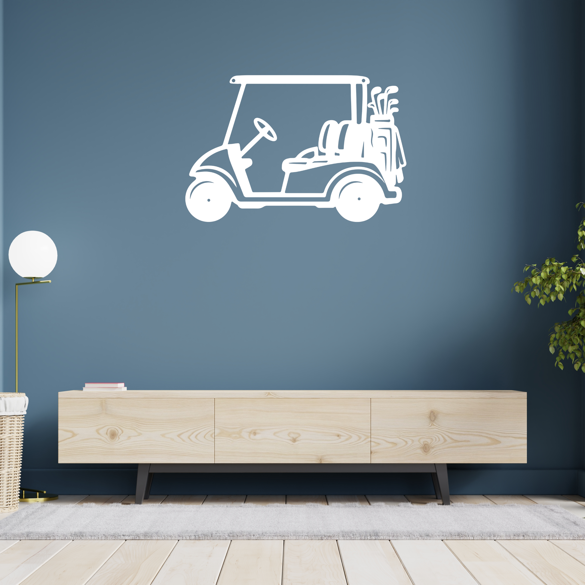 Golf Cart Parking Only Metal Sign