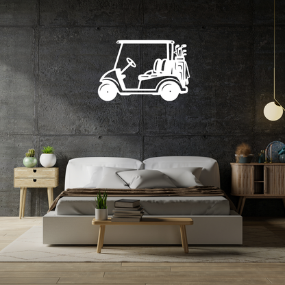 Golf Cart Parking Only Metal Sign