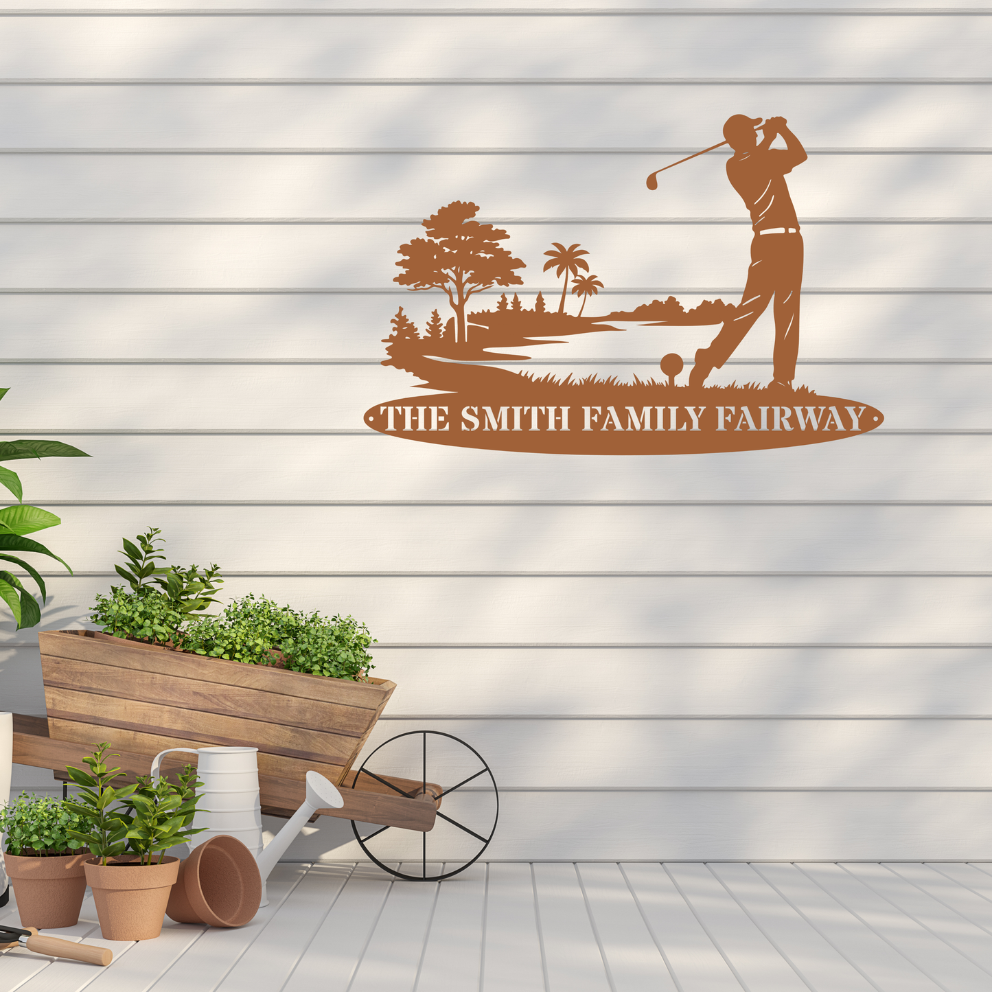 Personalised Family Fairway Metal Sign