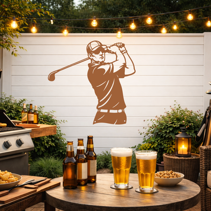 Golf Metal Wall Sign – Simple Golf Decor
