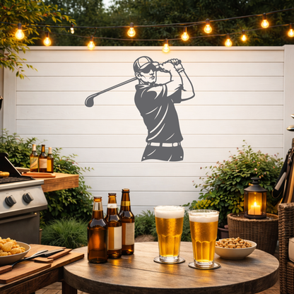 Golf Metal Wall Sign – Simple Golf Decor