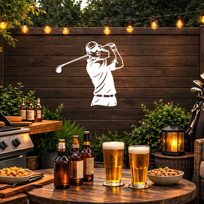 Golf Metal Wall Sign – Simple Golf Decor