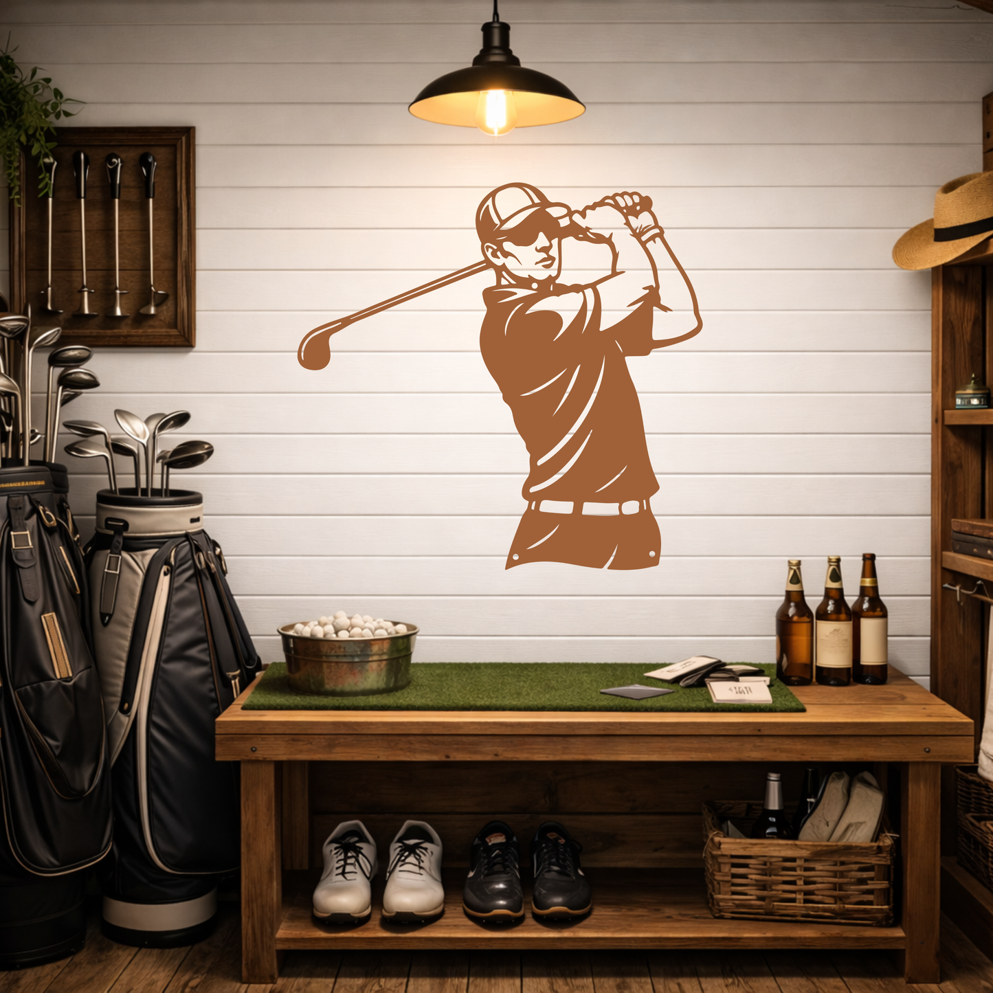 Golf Metal Wall Sign – Simple Golf Decor
