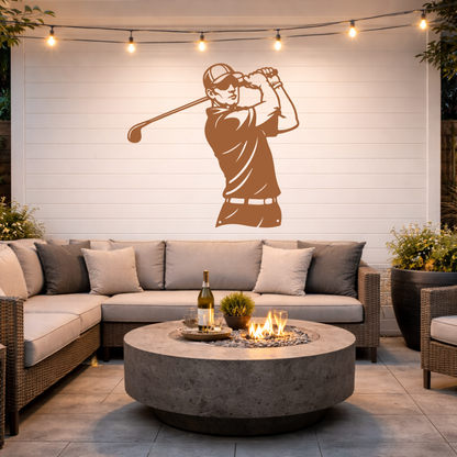 Golf Metal Wall Sign – Simple Golf Decor