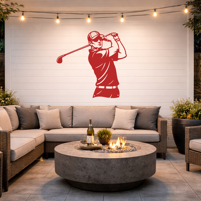 Golf Metal Wall Sign – Simple Golf Decor