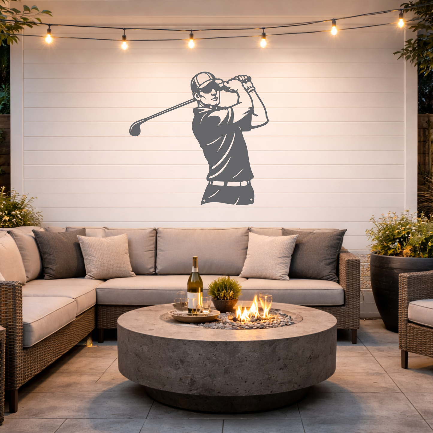 Golf Metal Wall Sign – Simple Golf Decor