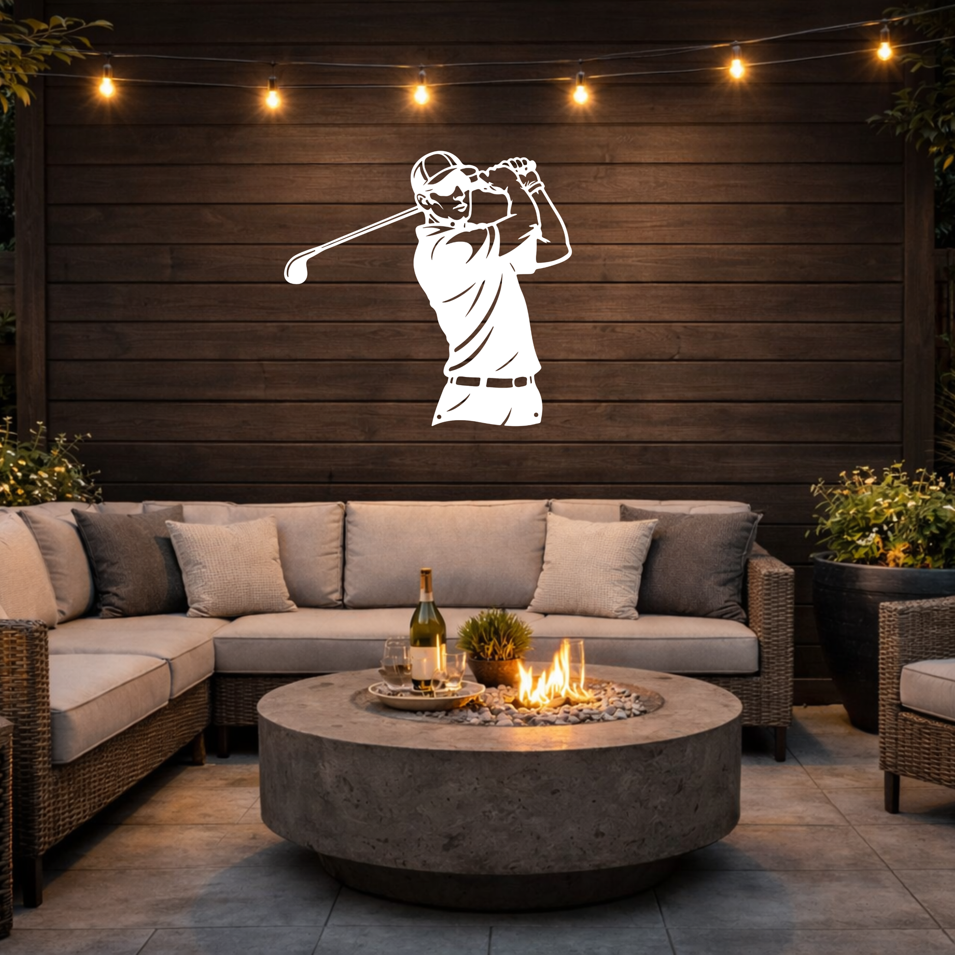 Golf Metal Wall Sign – Simple Golf Decor