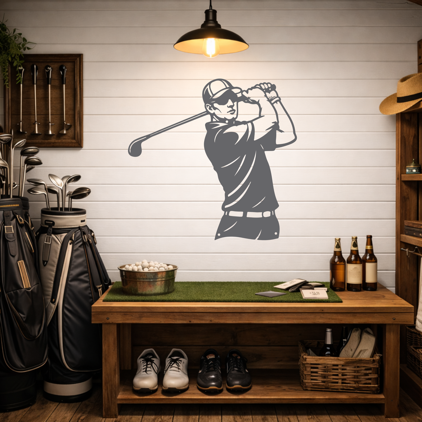 Golf Metal Wall Sign – Simple Golf Decor