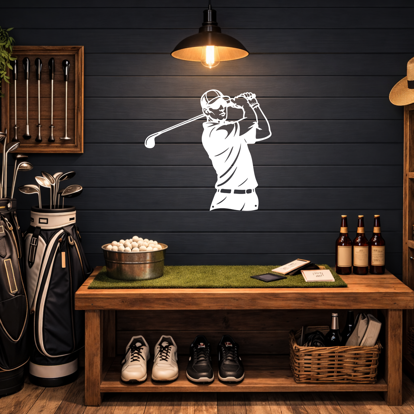 Golf Metal Wall Sign – Simple Golf Decor
