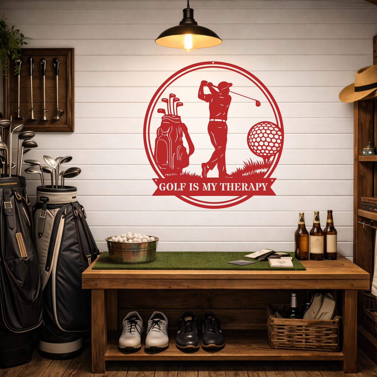 Golf Is My Therapy Wall Art