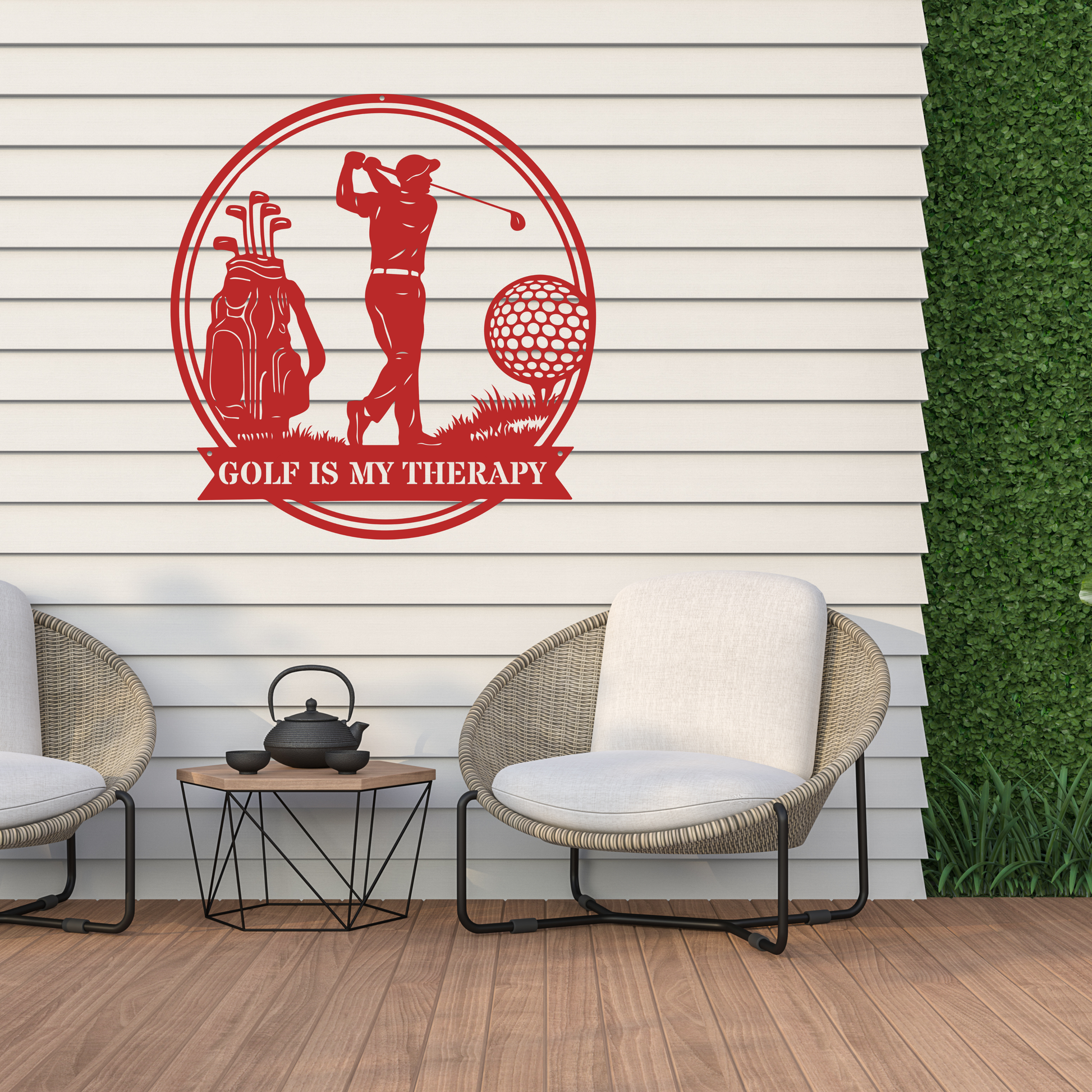Golf Is My Therapy Wall Art