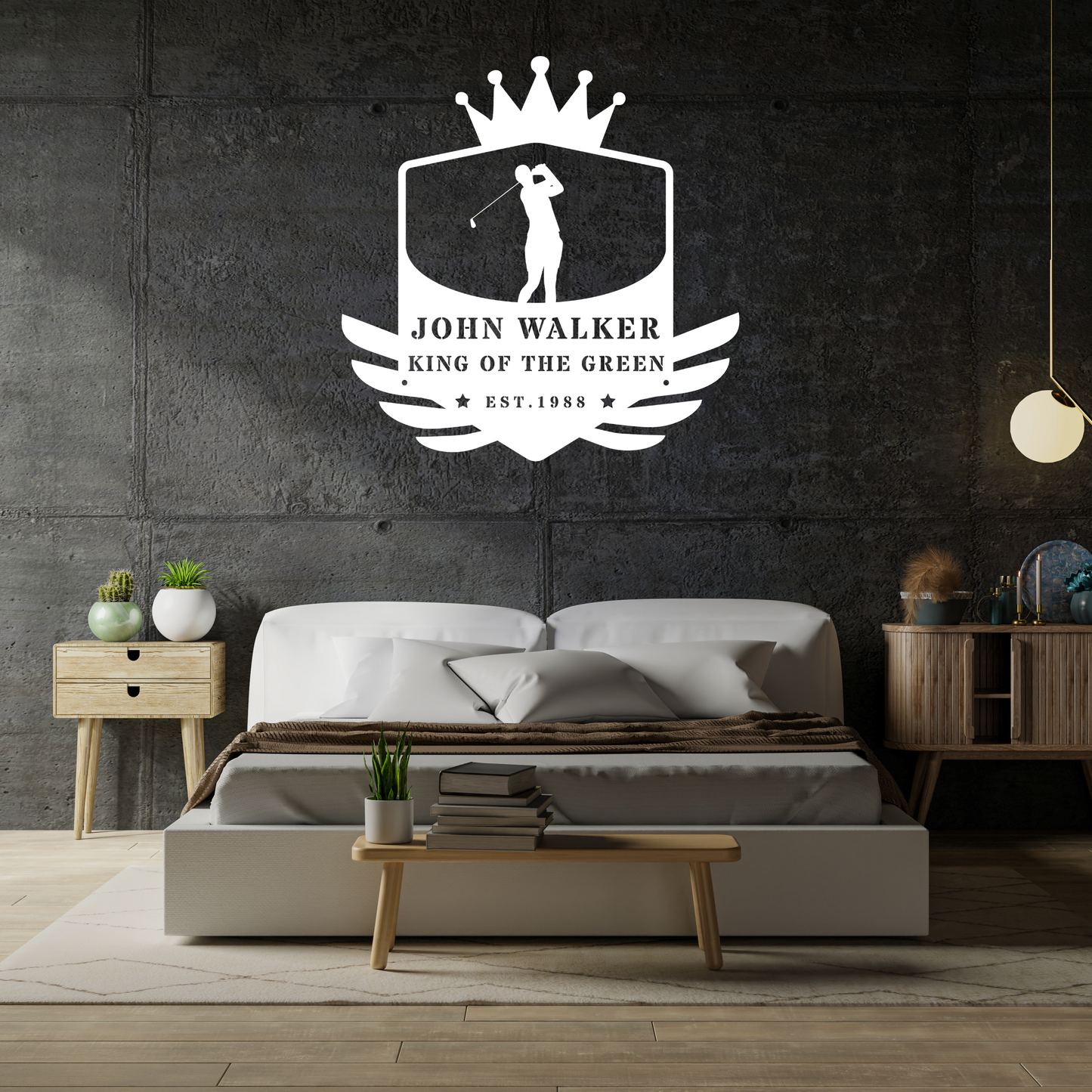 King of the Green Golf Metal Sign