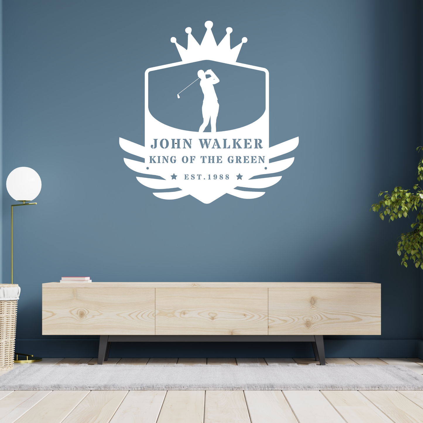 King of the Green Golf Metal Sign