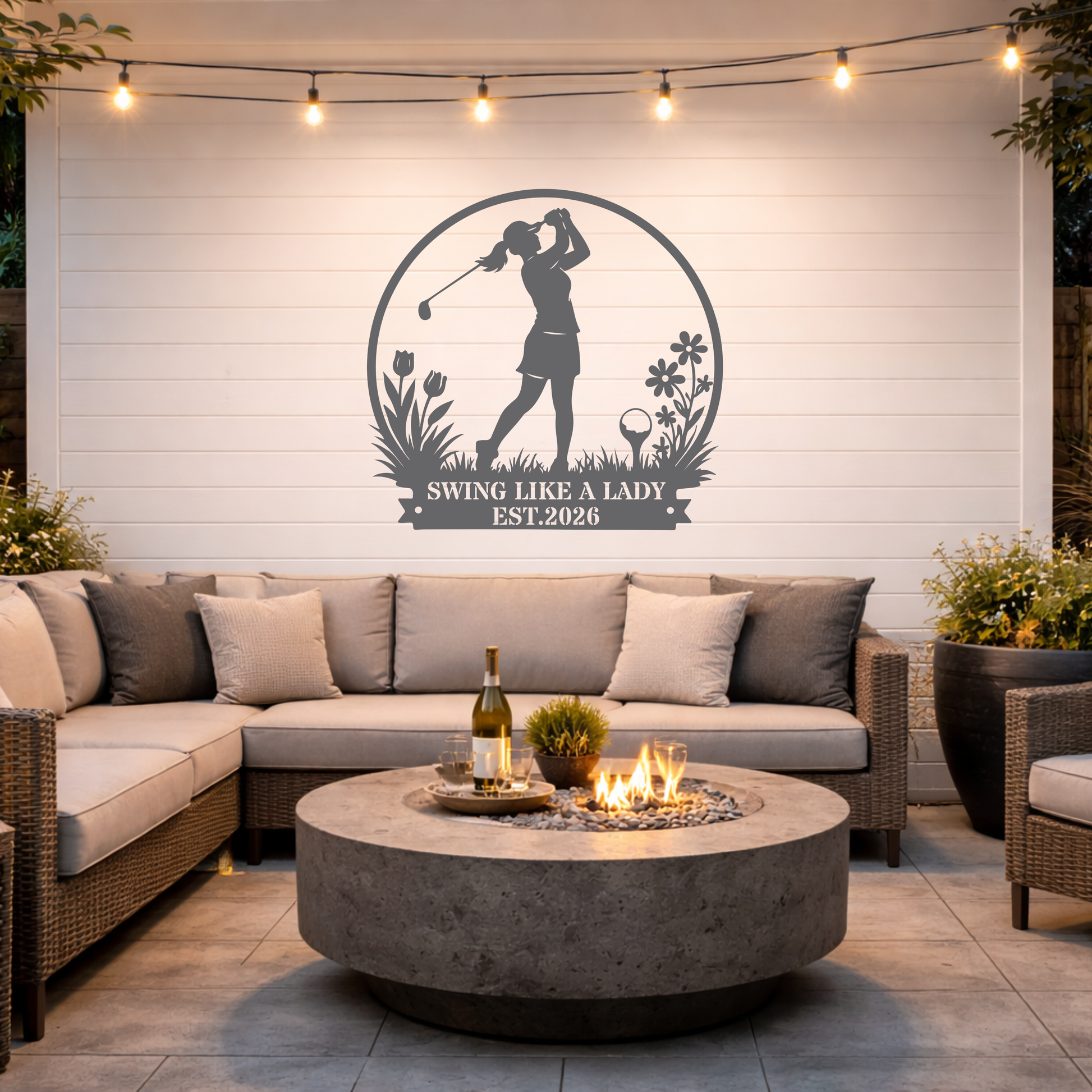 Swing Like a Lady Wall Sign