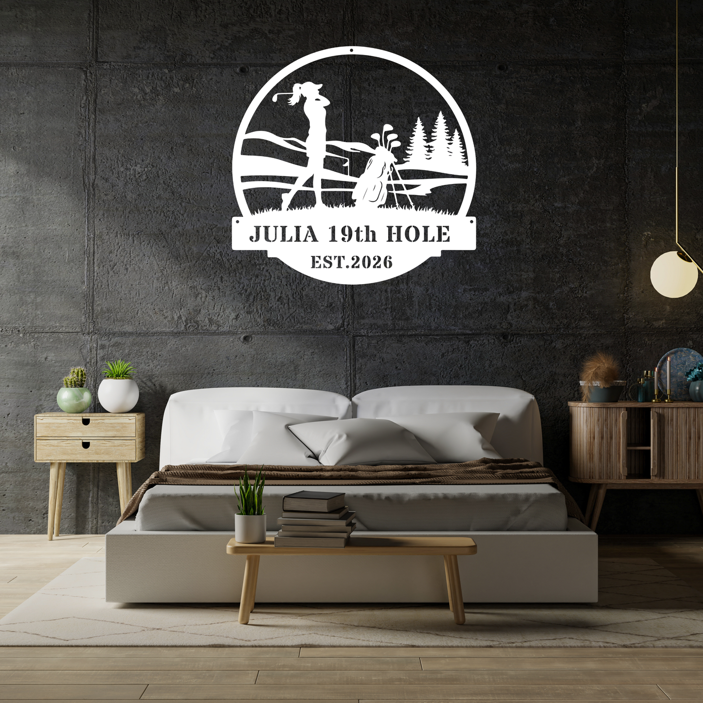 Personalised 19th Hole Golf Metal Sign