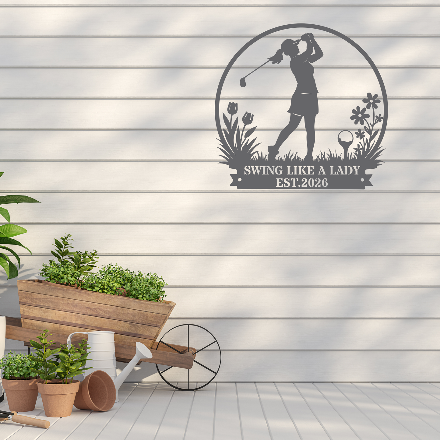 Swing Like a Lady Wall Sign
