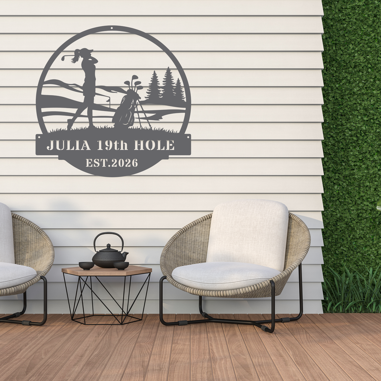 Personalised 19th Hole Golf Metal Sign