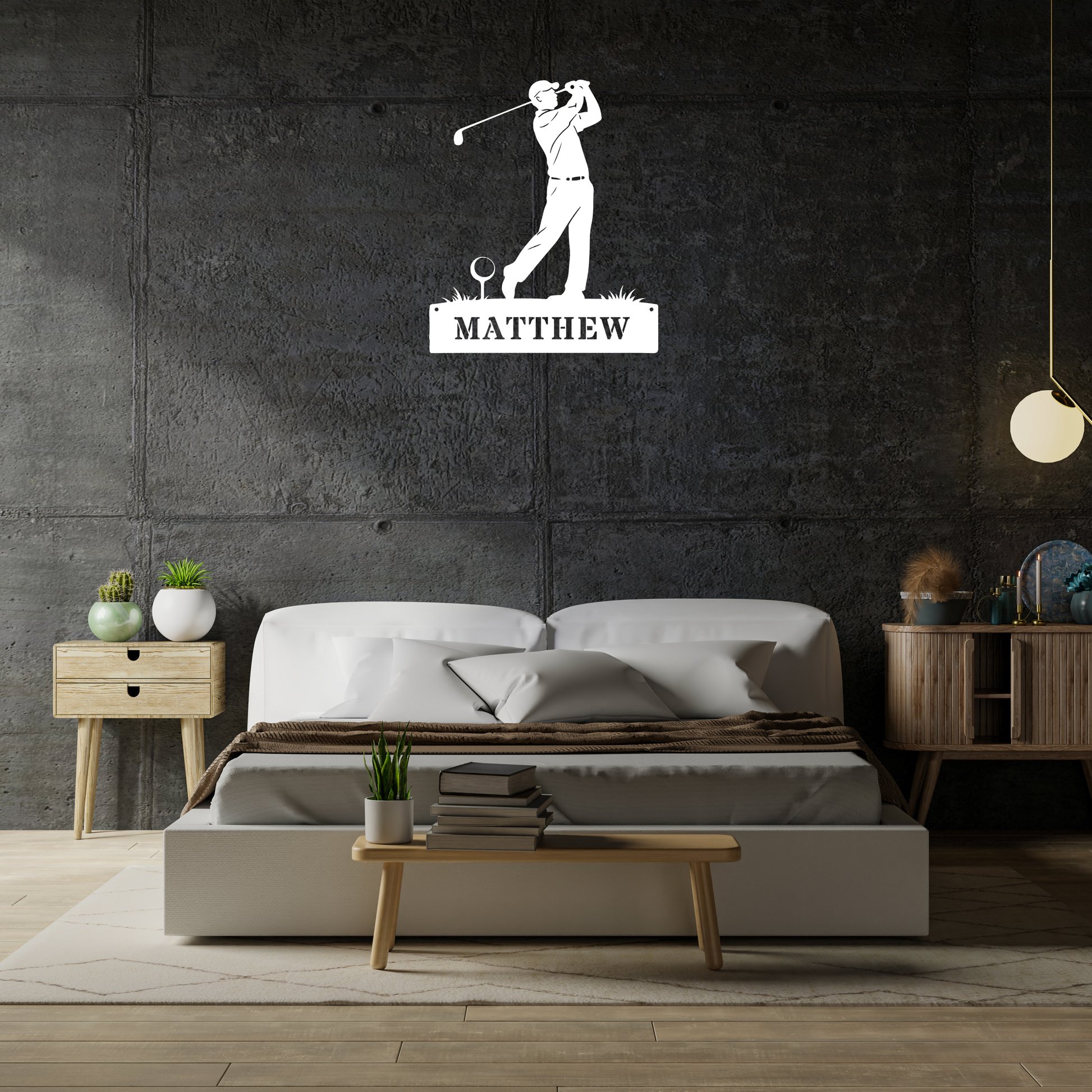 Personalised Golf Swing Metal Sign