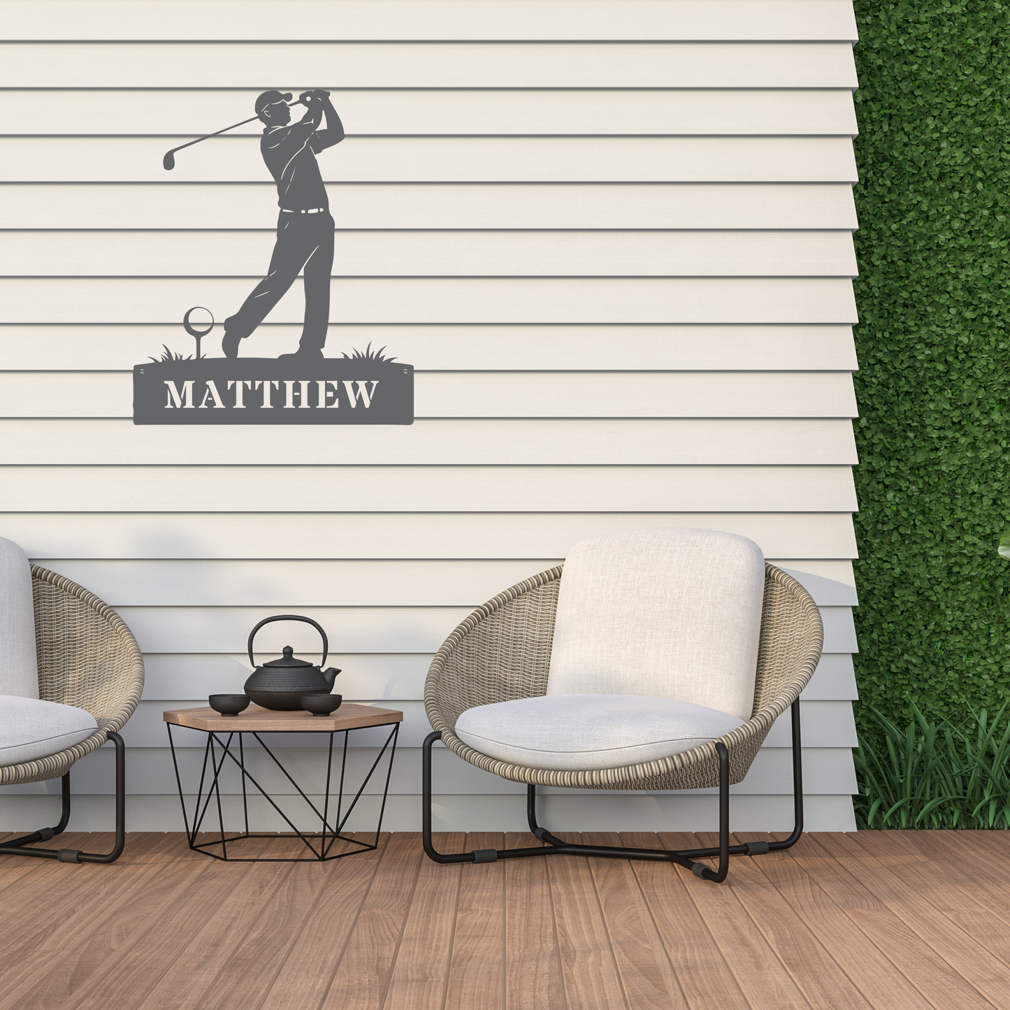 Personalised Golf Swing Metal Sign