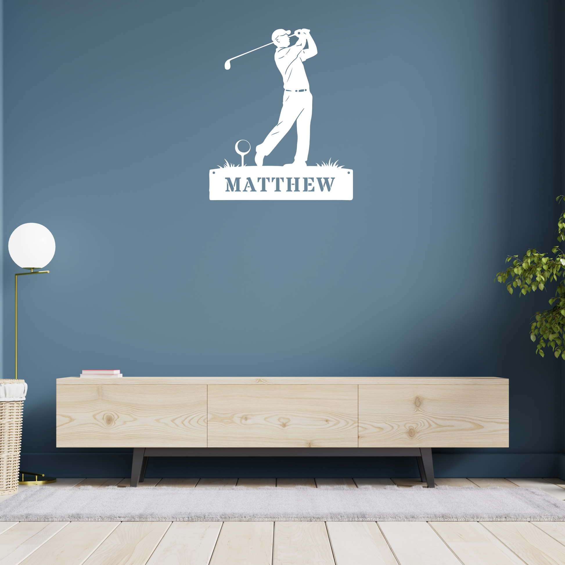 Personalised Golf Swing Metal Sign