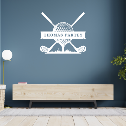 Personalised Golf Club Metal Sign