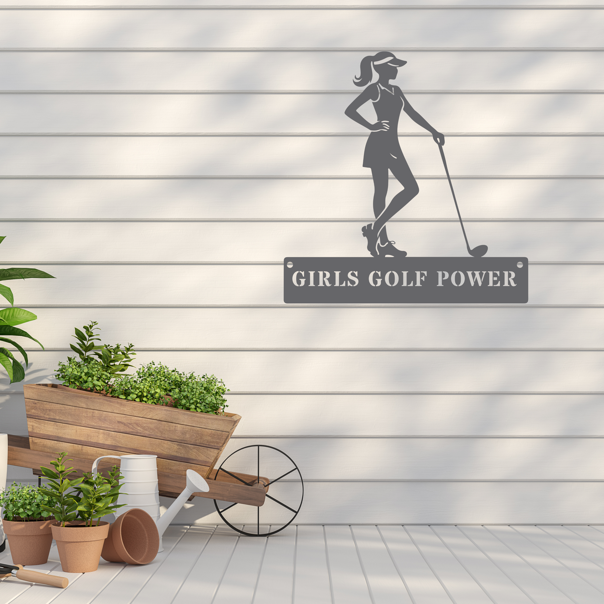 Girls Golf Power Wall Sign – Women’s Golf Art