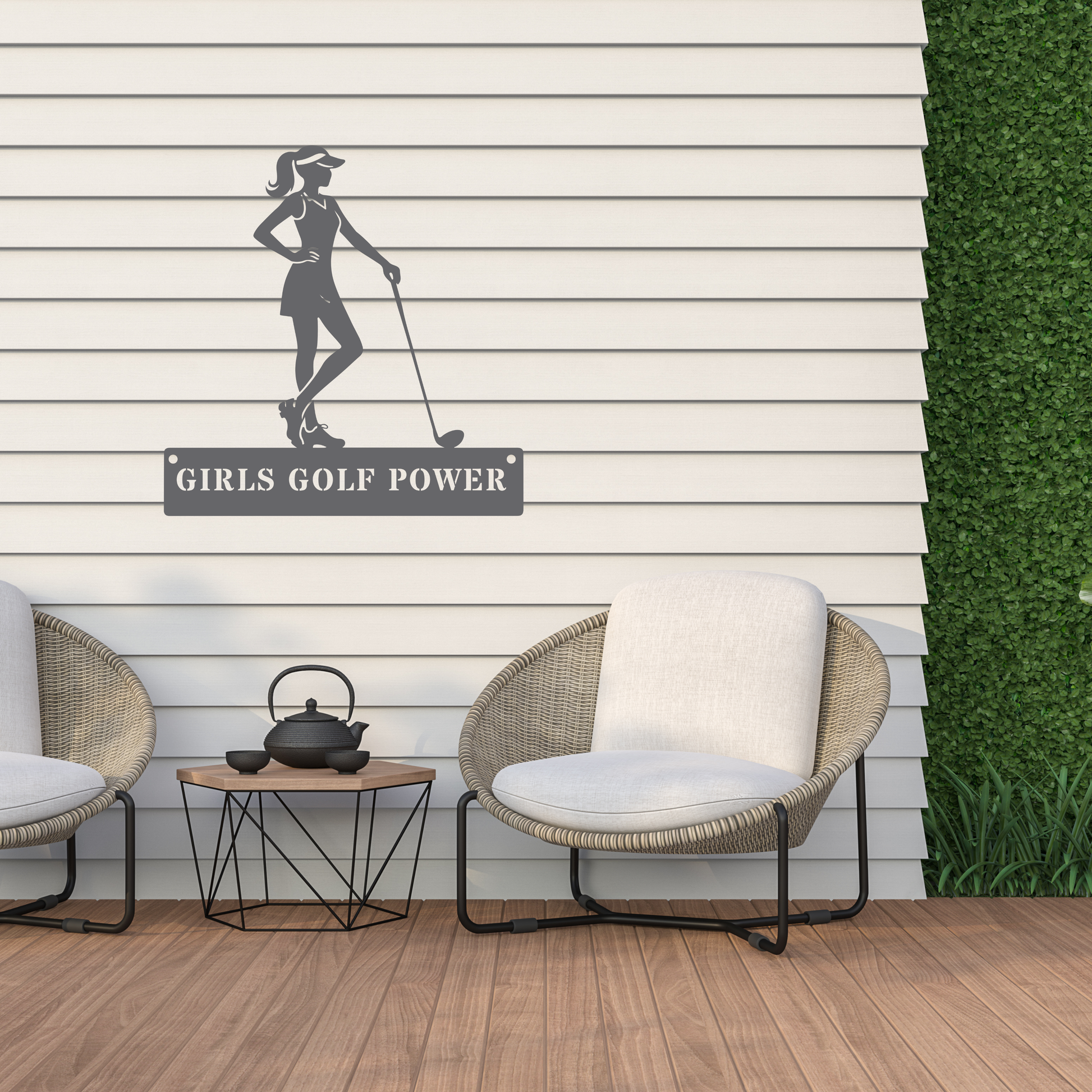 Girls Golf Power Wall Sign – Women’s Golf Art