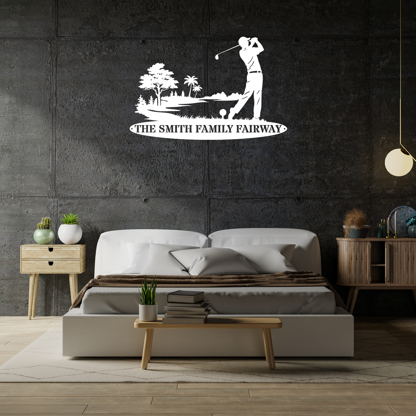 Personalised Family Fairway Metal Sign