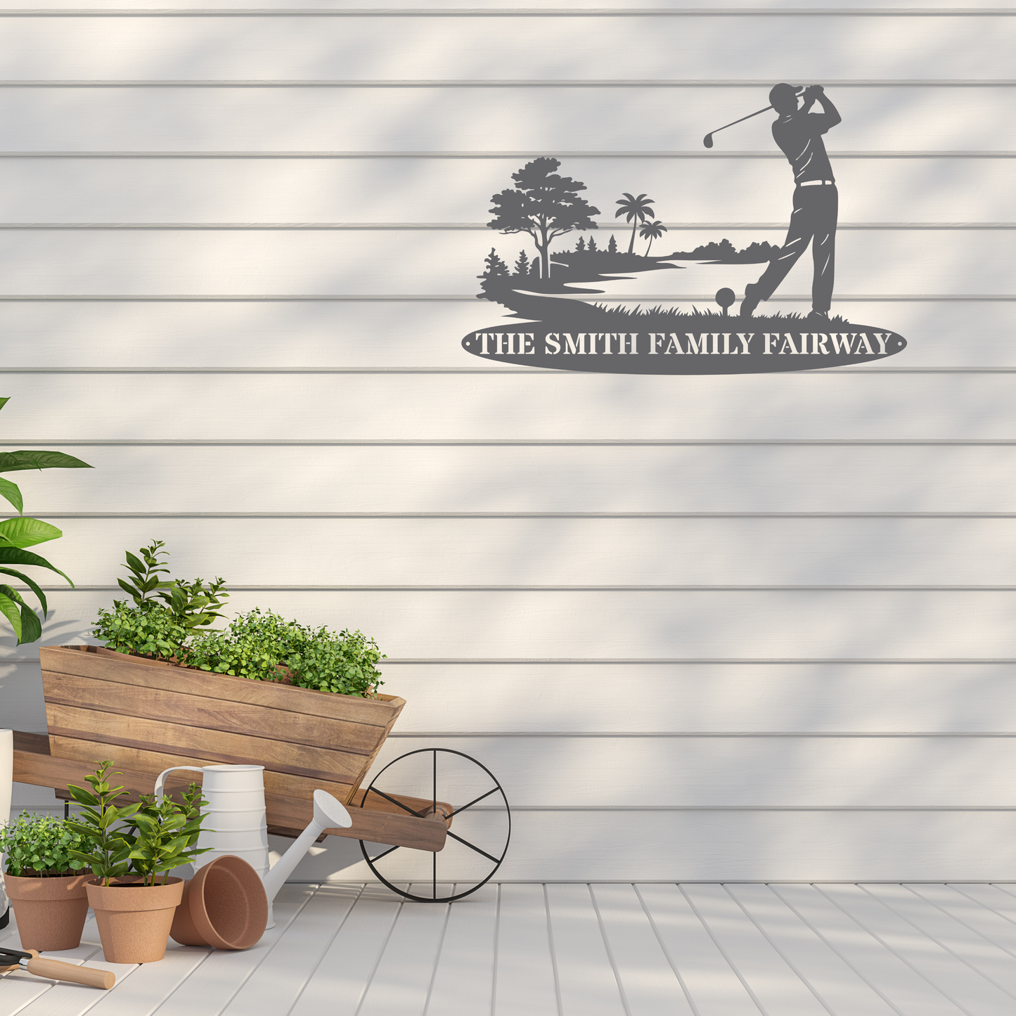 Personalised Family Fairway Metal Sign
