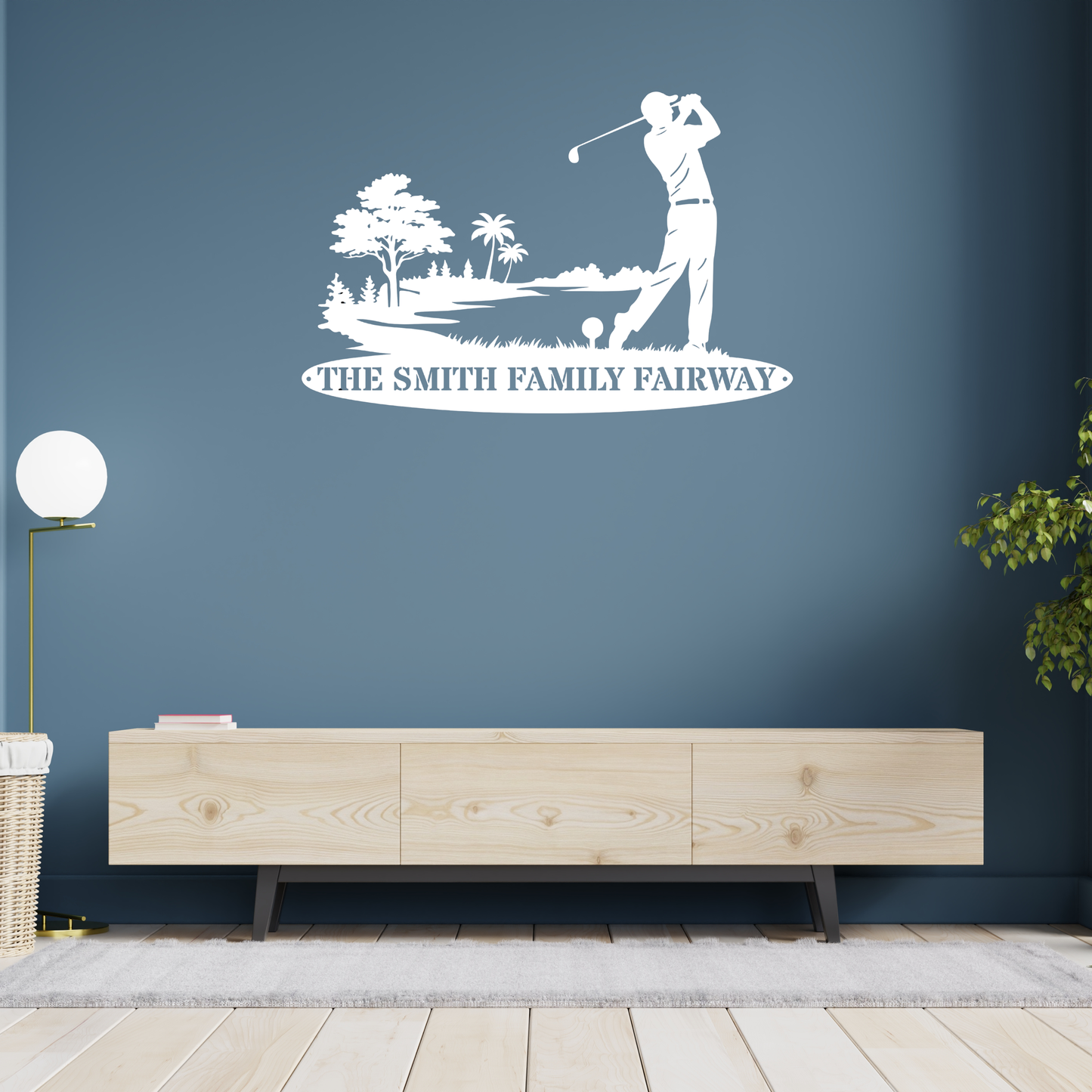 Personalised Family Fairway Metal Sign