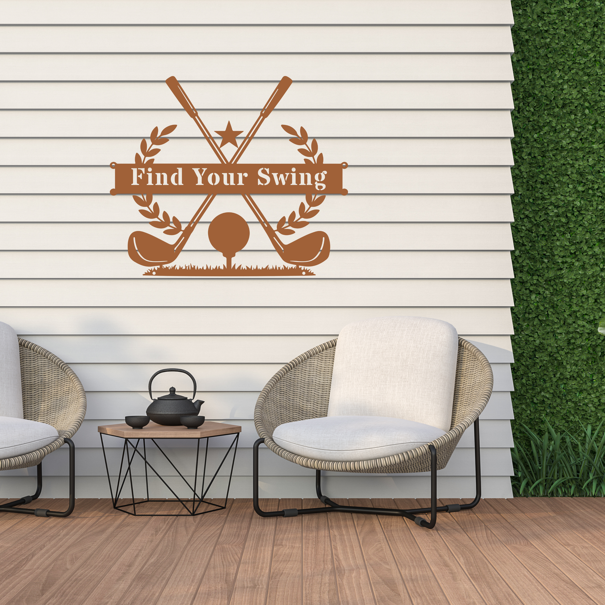 Find Your Swing Metal Wall Sign