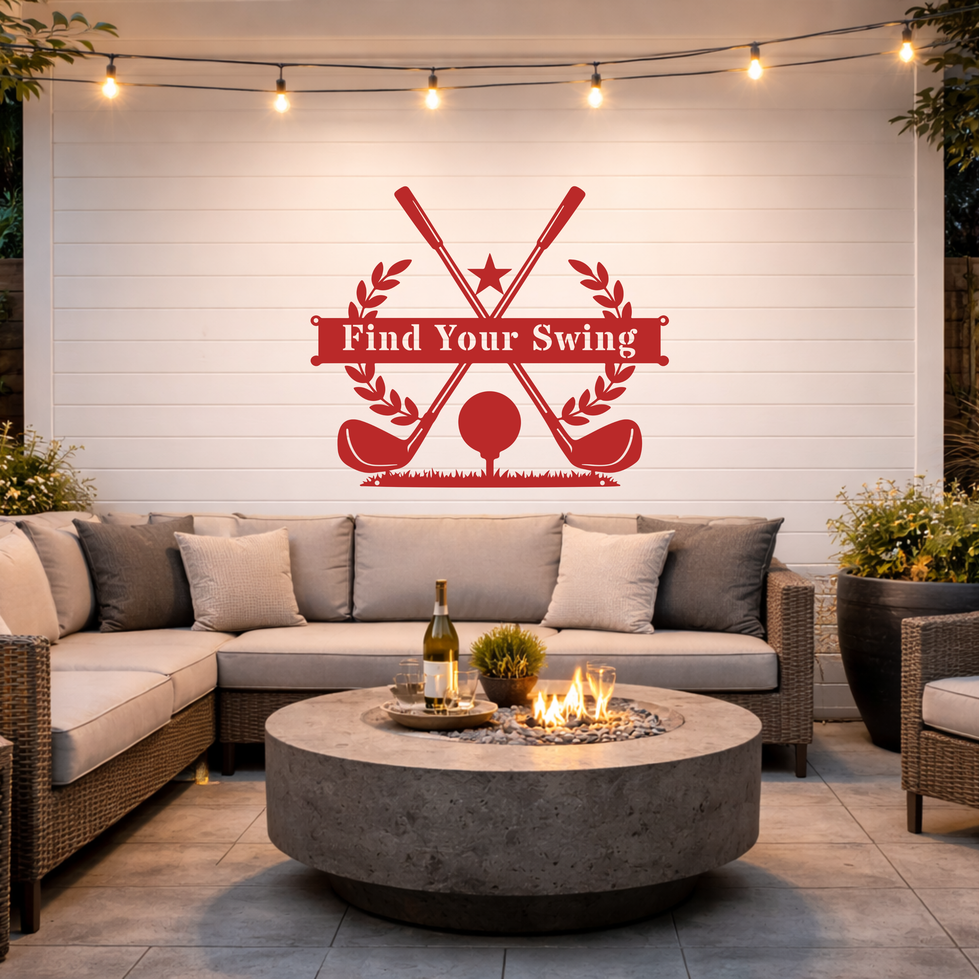 Find Your Swing Metal Wall Sign